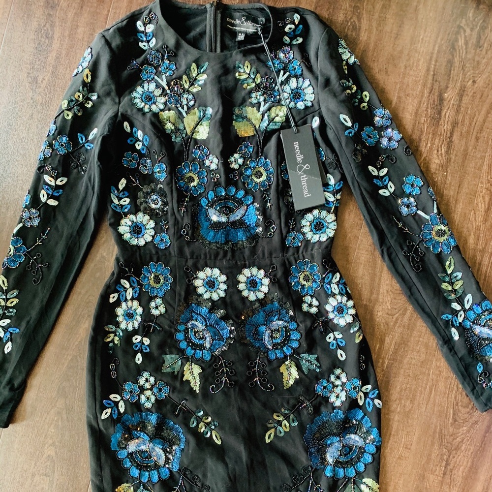 Needle & Thread Beaded Dress NWT